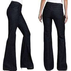 Citizens Of Humanity Hutton Mid Rise Wide Leg Jeans In Whisper Dark Wash Sz 26 S
